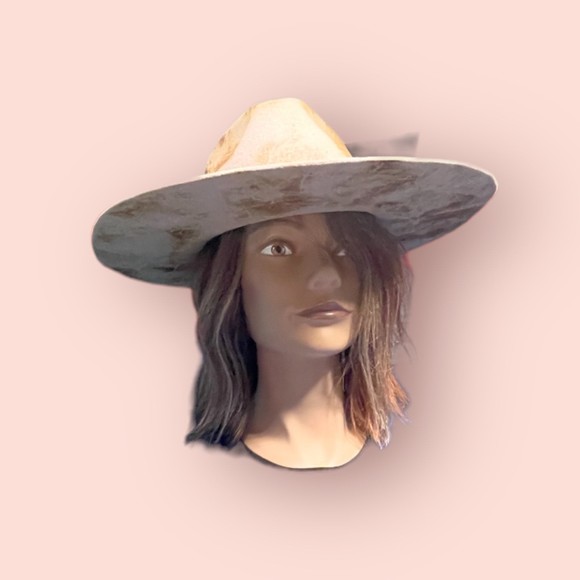 Friends of Friends Tan/Brown Hat Medium Boho Chic Summer Hat Western - Picture 7 of 7